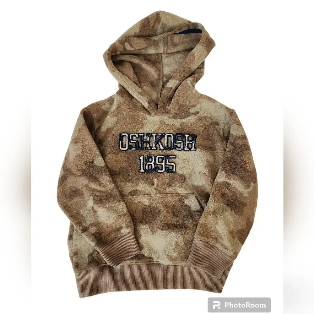 Oshkosh B'gosh camouflage fleece pullover hoodie